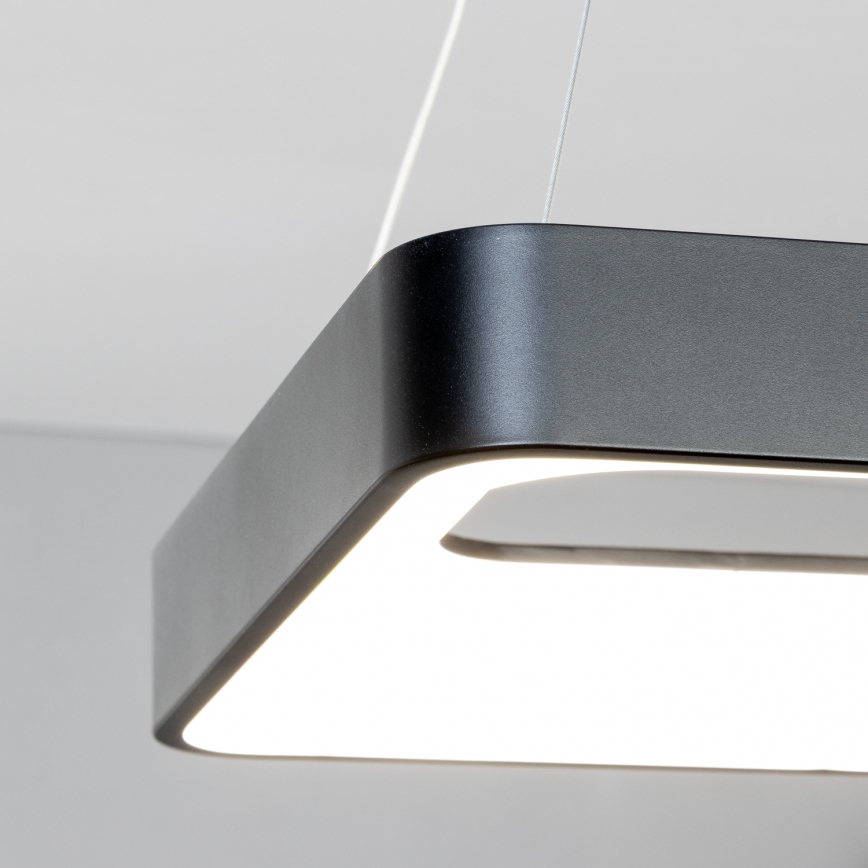 Brilagi - LED regulējama lustra uz kabeļa FALCON II LED/80W/230V 3000-6500K 40x40 cm melna + tālvadības pults