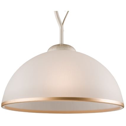Brilagi - LED Lustra ar stieni ANTICO 1xE27/60W/230V balts patina
