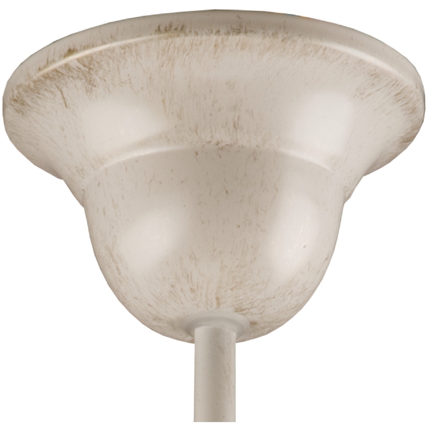 Brilagi - LED Lustra ar stieni ANTICO 1xE27/60W/230V balts patina