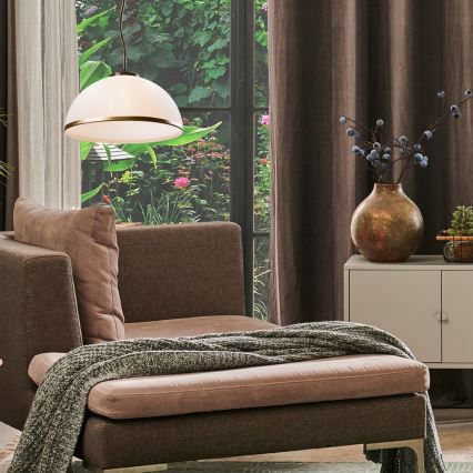 Brilagi - LED Lustra ar stieni ANTICO 1xE27/60W/230V bronzas patina