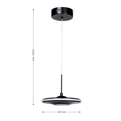 Brilagi - LED lustra ar trosi VERANO LED/15W/230V