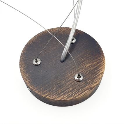 Brilagi - LED lustra ar vadu CARVALHO SMOKEY 3xE27/60W/230V ozols dia. 47,5 cm