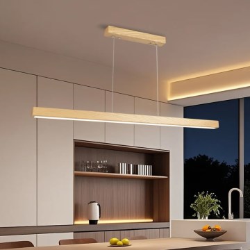 Brilagi - LED lustra ar vadu OAK LED/30W/230V 3000/4500/6000K ozols
