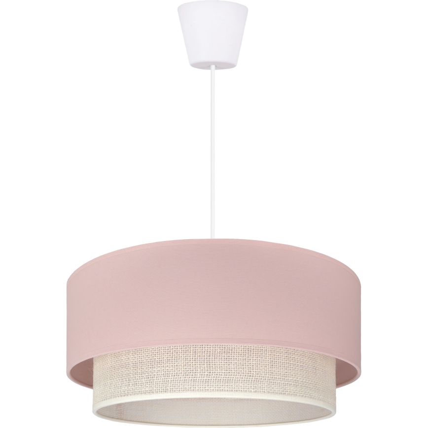 Brilagi - LED lustra uz auklas BOHO BOBO 1xE27/10W/230V Ø 40 cm rozā/krēmkrāsa