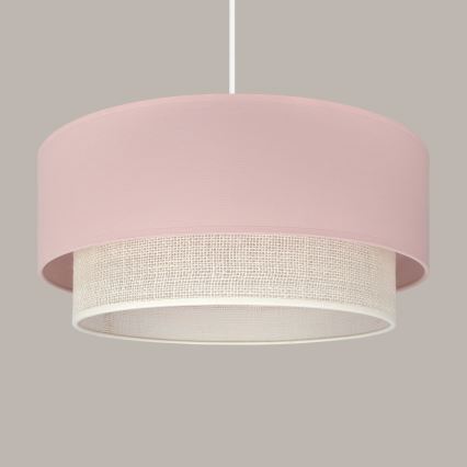 Brilagi - LED lustra uz auklas BOHO BOBO 1xE27/60W/230V Ø 40 cm rozā/krēmkrāsa