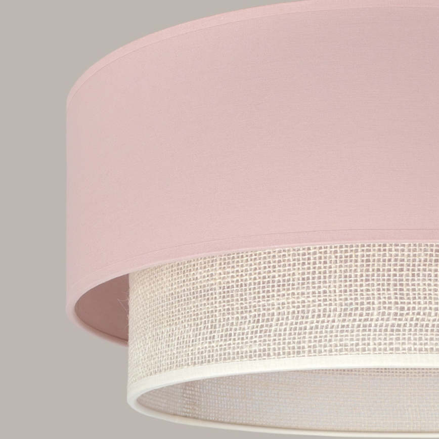 Brilagi - LED lustra uz auklas BOHO BOBO 1xE27/60W/230V Ø 40 cm rozā/krēmkrāsa