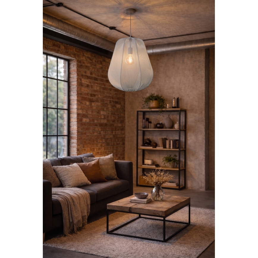 Brilagi - LED lustra uz kabeļa ARVEN 1xE27/8W/230V Ø 37 cm pelēka