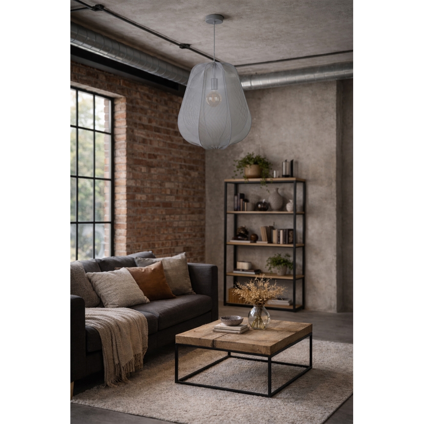 Brilagi - LED lustra uz kabeļa ARVEN 1xE27/8W/230V Ø 37 cm pelēka