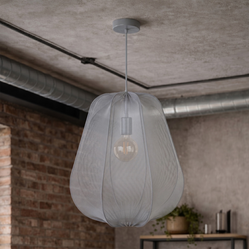 Brilagi - LED lustra uz kabeļa ARVEN 1xE27/8W/230V Ø 37 cm pelēka