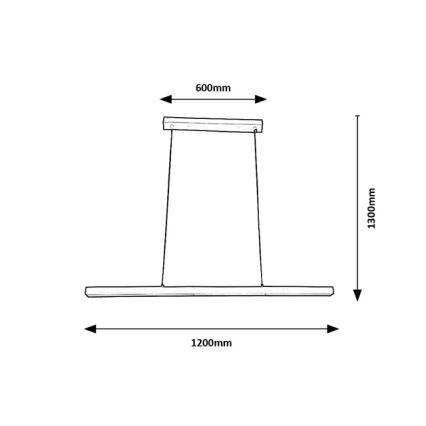 Brilagi - LED lustra uz kabeļa AXIS LED/30W/230V 120 cm balta