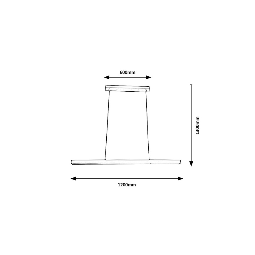 Brilagi - LED lustra uz kabeļa AXIS LED/30W/230V 120 cm balta