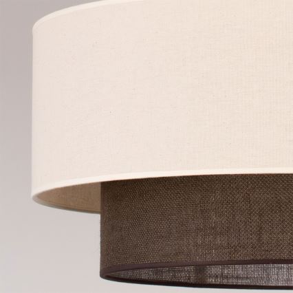 Brilagi - LED lustra uz kabeļa BOHO STILS 3xE27/15W/230V Ø 60 cm krēmkrāsaina/brūna