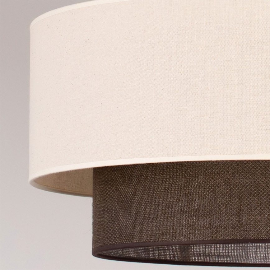 Brilagi - LED lustra uz kabeļa BOHO STILS 3xE27/15W/230V Ø 60 cm krēmkrāsaina/brūna