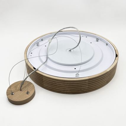 Brilagi - LED lustra uz kabeļa CARVALHO MODERN 3xE27/60W/230V, ozols, Ø 47,5 cm