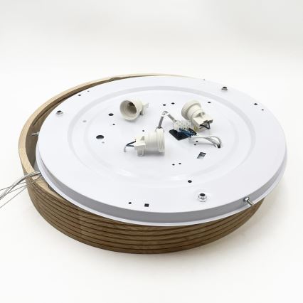 Brilagi - LED lustra uz kabeļa CARVALHO MODERN 3xE27/60W/230V, ozols, Ø 47,5 cm