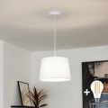 Brilagi - LED lustra uz kabeļa CERIA 1xE27/40W/230V Ø 30 cm balta