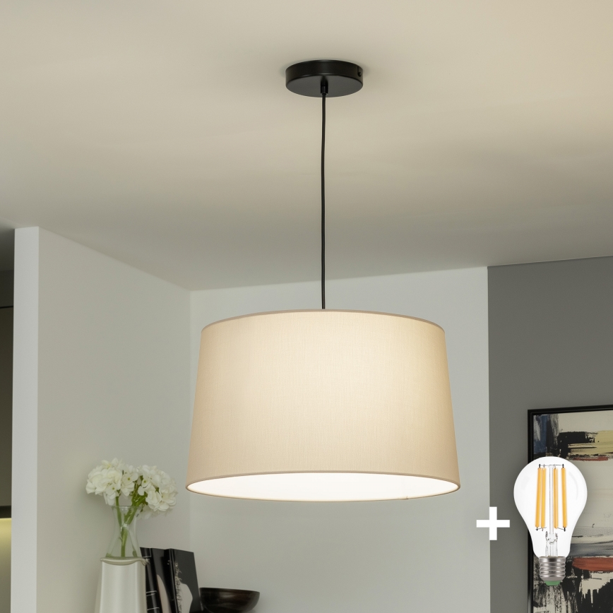 Brilagi - LED lustra uz kabeļa CERIA 1xE27/40W/230V Ø 45 cm bēša
