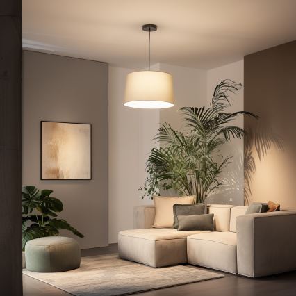 Brilagi - LED lustra uz kabeļa CERIA 1xE27/40W/230V Ø 45 cm bēša