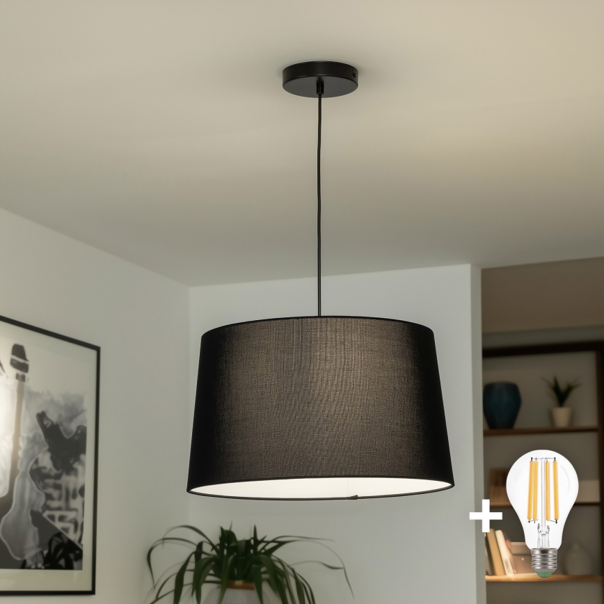 Brilagi - LED lustra uz kabeļa CERIA 1xE27/40W/230V Ø 45 cm melna