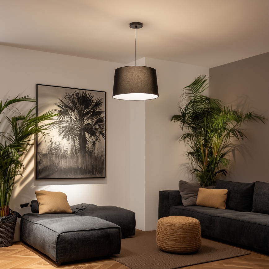 Brilagi - LED lustra uz kabeļa CERIA 1xE27/40W/230V Ø 45 cm melna