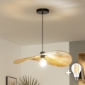 Brilagi - LED lustra uz kabeļa CERIA BOHO 1xE27/40W/230V pr. 60 cm rafija