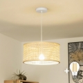 Brilagi - LED lustra uz kabeļa CERIA BOHO 1xE27/40W/230V Ø 25 cm bambuss