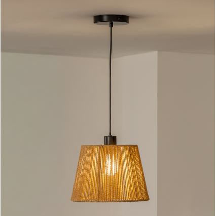 Brilagi - LED lustra uz kabeļa CERIA BOHO 1xE27/40W/230V Ø 28 cm brūna