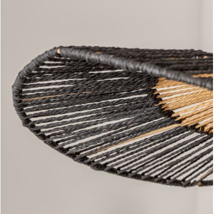 Brilagi - LED lustra uz kabeļa CERIA BOHO 1xE27/40W/230V Ø 50 cm melna/brūna