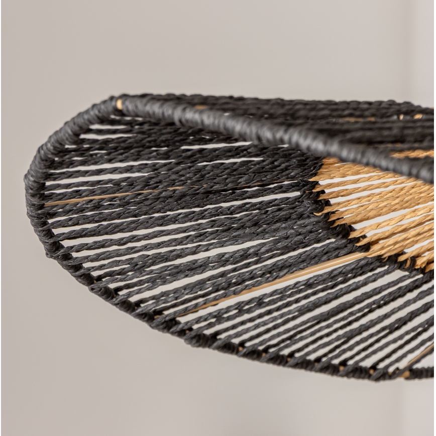 Brilagi - LED lustra uz kabeļa CERIA BOHO 1xE27/40W/230V Ø 50 cm melna/brūna