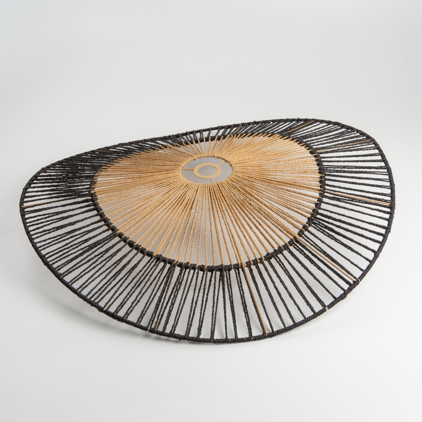 Brilagi - LED lustra uz kabeļa CERIA BOHO 1xE27/40W/230V Ø 50 cm melna/brūna