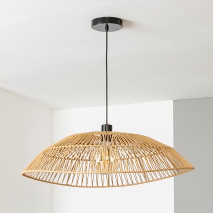 Brilagi - LED lustra uz kabeļa CERIA BOHO 1xE27/40W/230V Ø 70 cm, brūna