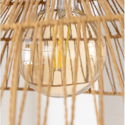 Brilagi - LED lustra uz kabeļa CERIA BOHO 1xE27/40W/230V Ø 70 cm, brūna