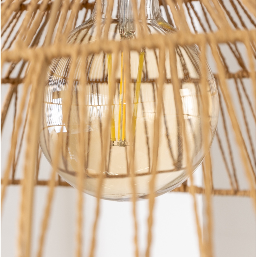 Brilagi - LED lustra uz kabeļa CERIA BOHO 1xE27/40W/230V Ø 70 cm, brūna