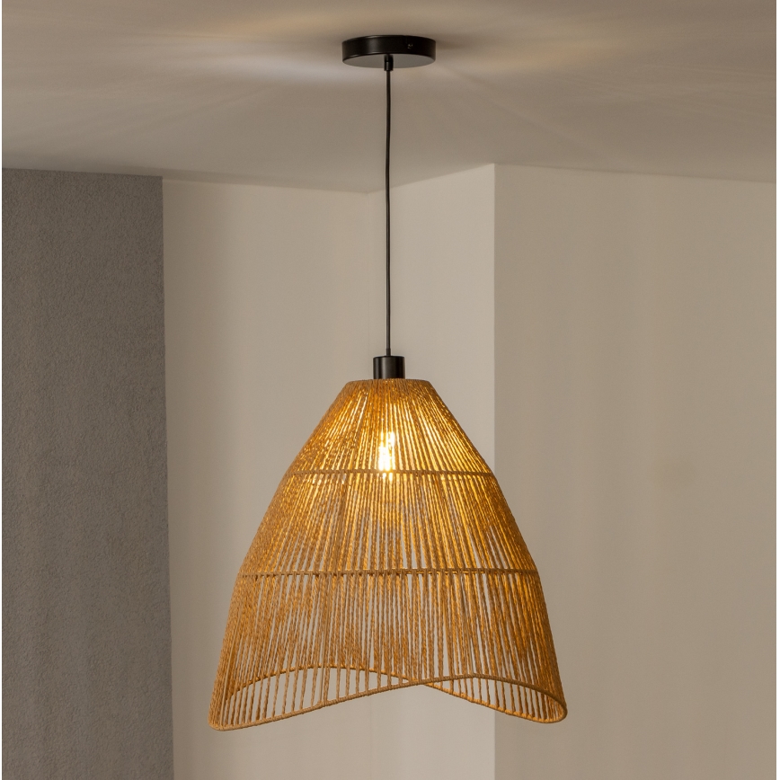 Brilagi - LED lustra uz kabeļa CERIA BOHO 1xE27/40W/230V Ø 70 cm brūna