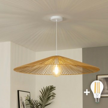 Brilagi - LED lustra uz kabeļa CERIA BOHO 1xE27/40W/230V Ø 90 cm brūna