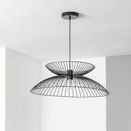 Brilagi - LED lustra uz kabeļa CERIA WIRE, 1xE27/40W/230V, diam. 60 cm, melna