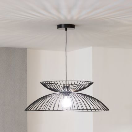 Brilagi - LED lustra uz kabeļa CERIA WIRE, 1xE27/40W/230V, diam. 60 cm, melna