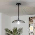 BRILAGI - LED lustra uz kabeļa CERIA WIRE 1xE27/40W/230V Ø 26 cm melna