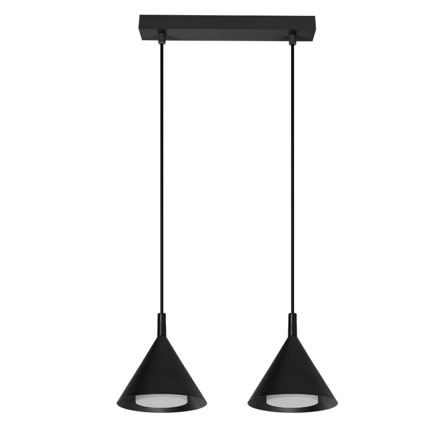 BRILAGI - LED Lustra uz kabeļa CONE DOUBLE 2xGX53/15W/230V melna