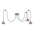 BRILAGI - LED Lustra uz kabeļa CONE TRIPLE SPIDER 3xGX53/15W/230V bēša