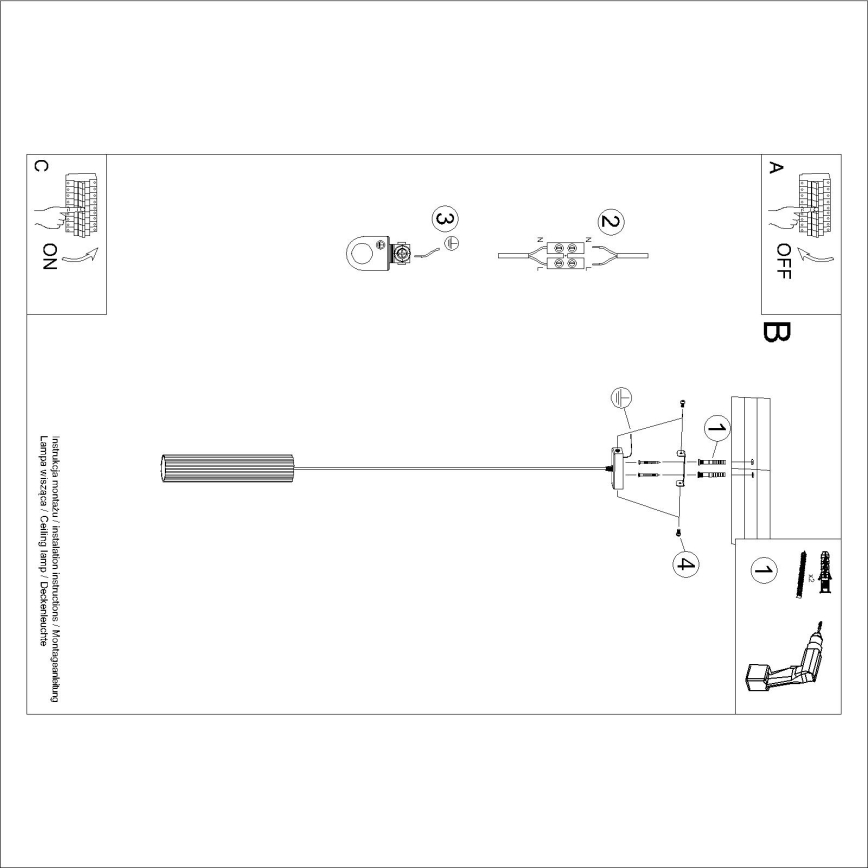 Brilagi - LED lustra uz kabeļa CRESTO 1xGU10/10W/230V sarkana