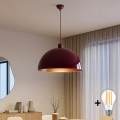 BRILAGI - LED lustra uz kabeļa METALO 1xE27/40W/230V Ø 60 cm burgundija/vara
