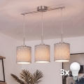 Brilagi - LED lustra uz kabeļa NUBILA 3xE27/60W/230V pelēka