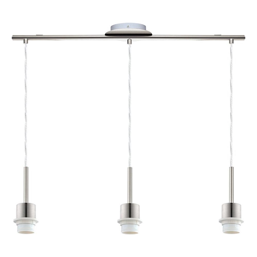 Brilagi - LED lustra uz kabeļa NUBILA 3xE27/60W/230V pelēka