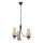 Brilagi - LED lustra uz ķēdes COTTAGE 3xE14/40W/230V ozolkoka/melna/dūmota bēša