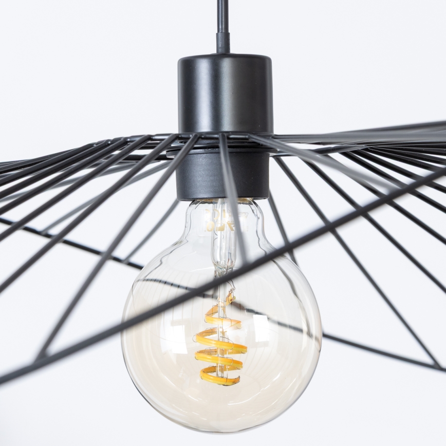 Brilagi - LED lustra uz stieples CERIA WIRE 1xE27/40W/230V 60x80 cm melna