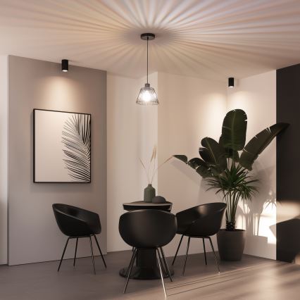 Brilagi - LED lustra uz stieples CERIA WIRE 1xE27/40W/230V Ø 21 cm melna