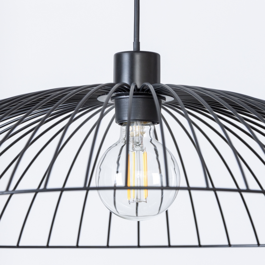 Brilagi - LED lustra uz stieples CERIA WIRE 1xE27/40W/230V Ø 60 cm melna