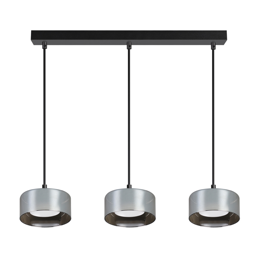 Brilagi - LED Lustra uz troses AURA LUX 3xGX53/30W/230V melna/dūmakaina