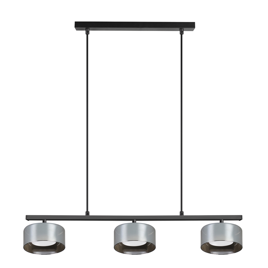 Brilagi - LED Lustra uz troses AURA LUX 3xGX53/30W/230V melna/dūmakaina